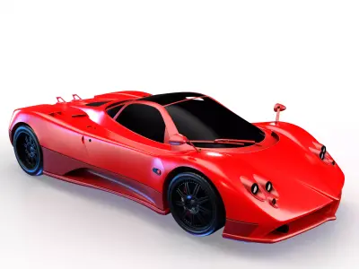 Sport Car Game Ready 3D model