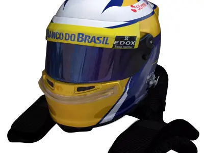 Ericsson Helmet 2016 Low-poly 3D model