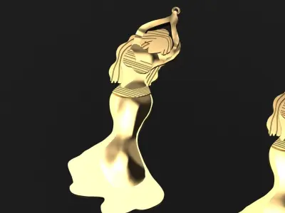 Belly Dancer Pendant Jewelry Luxury - 2021  3D print model