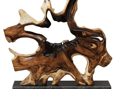 Wood Decor 03 3D model