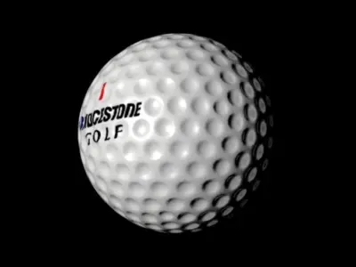 golf ball 2 Low-poly 3D model