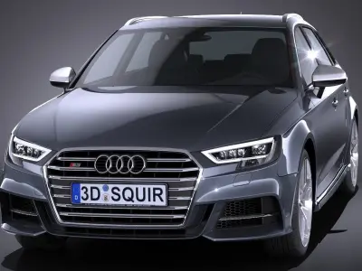 Audi S3 2017 5-door 3D model