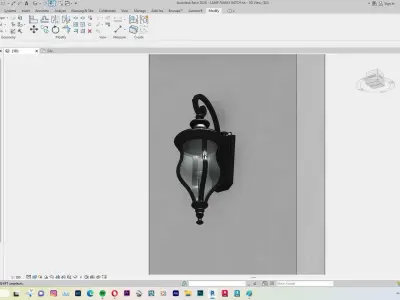 Lamp - Case - Hanging - Chandelier - Revit Family Interior 3D model