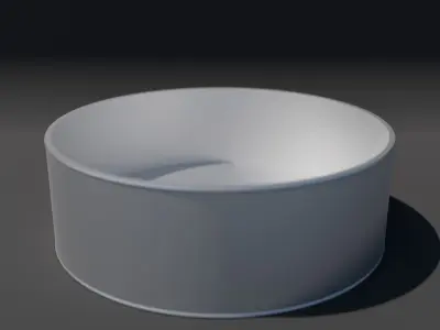 Simple Modern Tealight Candle 3D model