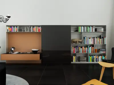 Taschen collection five different colored books 3D model