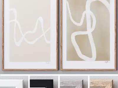 Photo Frames Set 428 3D model