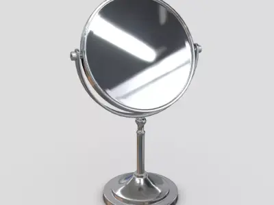 Cosmetic Mirror Low-poly 3D model