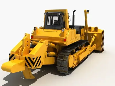 Bulldozer 02  3D model
