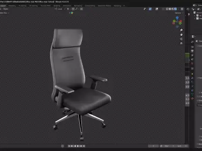 Premium Office chair 3D model