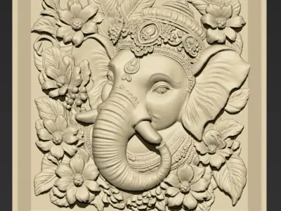 Ganesha Head A57 3D print model