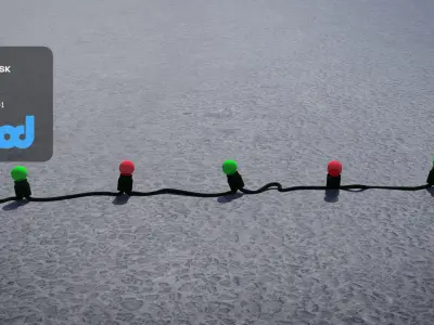 Christmas Light Bulb 3D model