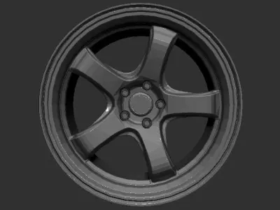 Rays G Games 99b Wheels Rims 3D Print Ready Model 3D print model 3D print model