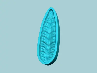 Fern Leaf Mould 03 - Artificial EVA Molding 3D print model