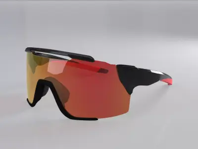 Smith Attack Mag sunglasses Low-poly 3D model