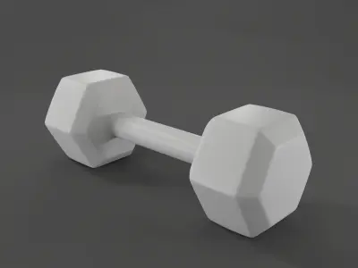 Dumbbell metal 3D model