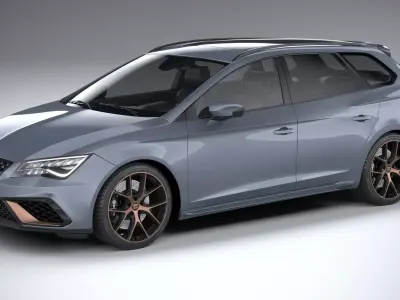 Seat Leon ST Cupra R 2019 3D model