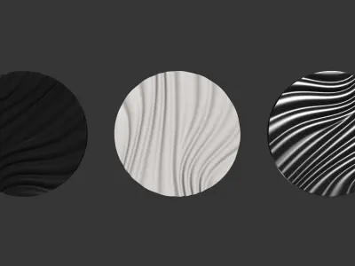 Wall art panel 08 Draped by KROGH ANDERSEN 3D model