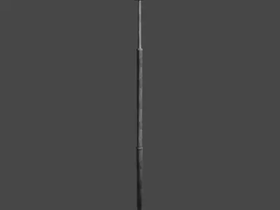 Streetlight street lamp Low-poly 3D model