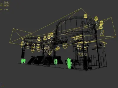 Booth - Area - 18X6-3DMAX2010-07 3D model