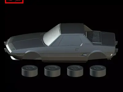 Fiat X1-9 Bertone 1972-1989 3D print model