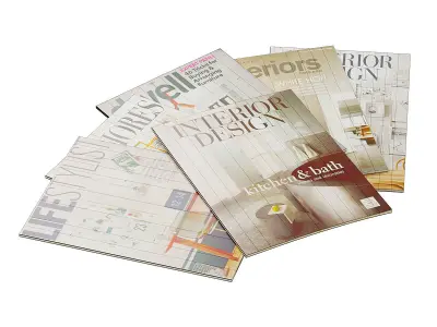 Magazines Stacks BLENDER 3D Model Cycles 3D model