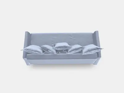 HOLMSUND Three-seat sofa-bed 1 3D model