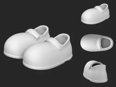 Shoes  cartoon 3D model
