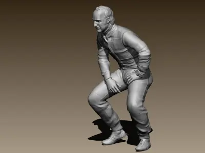 Clay Regazzoni Car Driver 3D print model