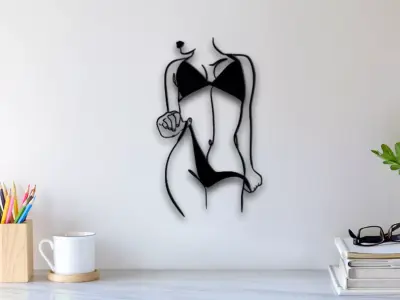 Sexy Body Wall Art 3D print model