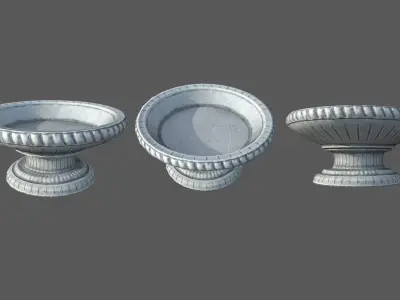 Roman Vase 2 Low-poly 3D model
