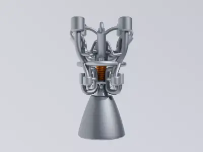 Scifi Electrothermal Propulsion Engine Concept 3D model