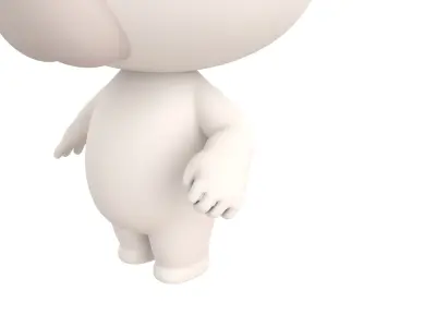 Character180 Rigged Polar Bear 3D model