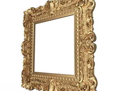 Classic Frame 02 Low-poly 3D model