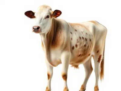 Realistic Cow Model Pack for Animation and Games Low-poly 3D model
