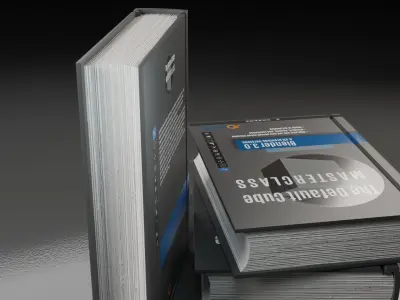 The Default Cube Masterclass Book Low-poly 3D model