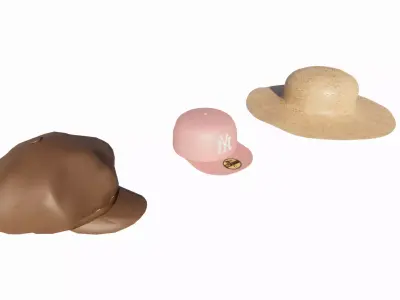 hat accessories fashion baseball beach 3D model