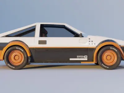 Cyberpunk Factional AE86  3D model