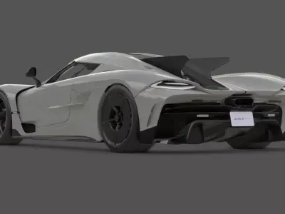 2021 Koenigsegg Jesko Absolut 3D Model Ultimate Speed Machine 3D model