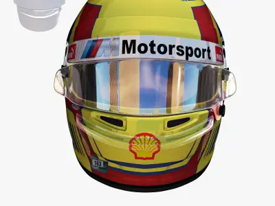 Augusto Farfus helmet 2018 Low-poly 3D model