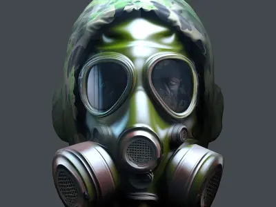 Helmet 3d model military combat Military Low-poly Low-poly 3D model 65