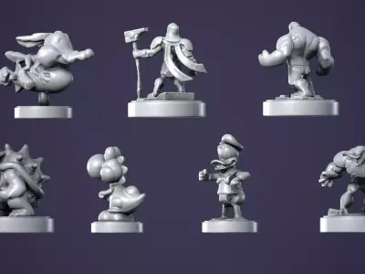 Figures Collection for Decoration and Printing Test 3D print model