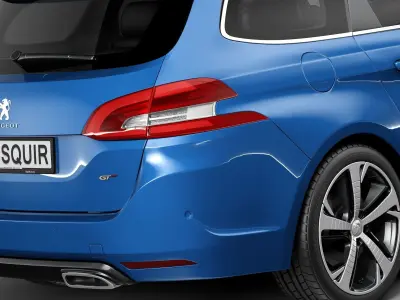 Peugeot 308 GT SW 2015 3D model