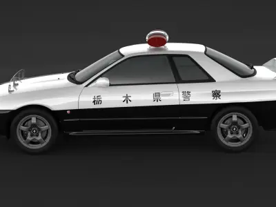 Nissan Skyline R32 Police 3D model