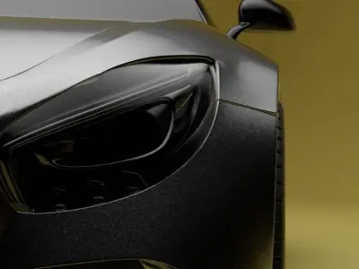 Mercedes Benz GT63 Low-poly 3D model