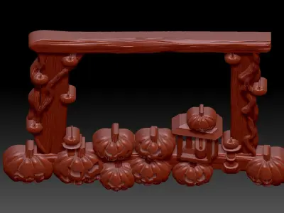 Halloween frame 3D print model
