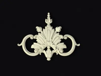 Central decor ornament for furniture 3D model 194