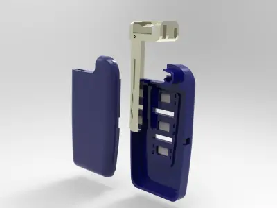 Hyundai IX35 case and key  3D model