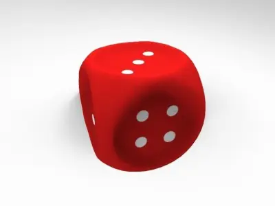 Dice Toy Low-poly 3D model