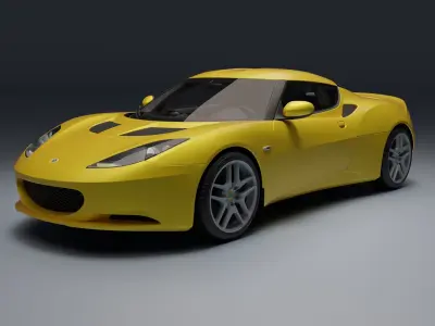 Lotus Evora Low-poly 3D model