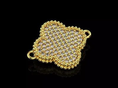 Van cliff Braclet 3d model 3D print model